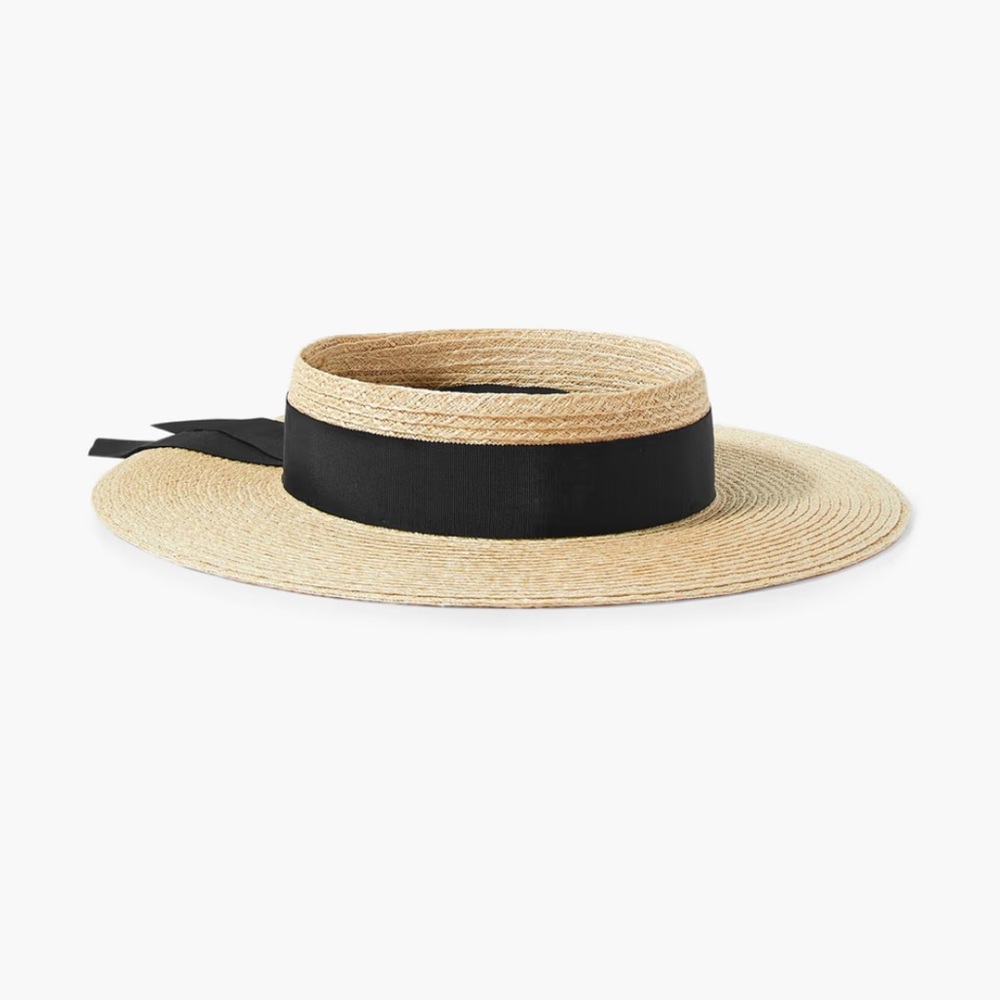 Eugenia Kim hat new no tags: Lettie grosgrain trimmed hemp blend visor - Picture 12 of 14